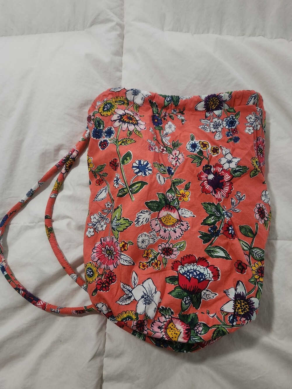 Vera Bradley Cotton Ditty Bag Drawstring Wet Dry Travel Gym Organizer Tote